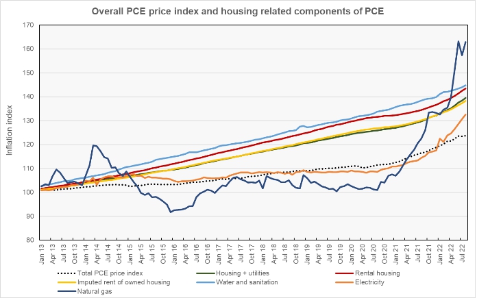PCE rental housing price index