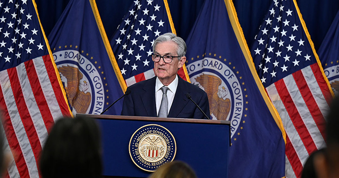jerome Powell leads discussion of Fed Funds rate changes