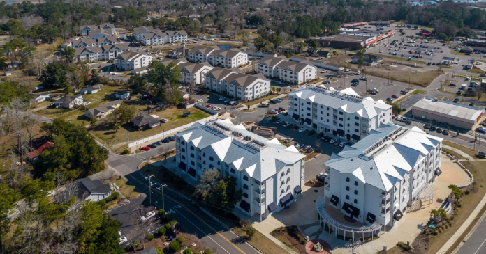 The Harrington Square apartments