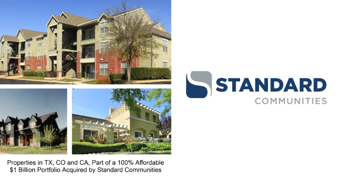 Standard Communities $1B Portfolio